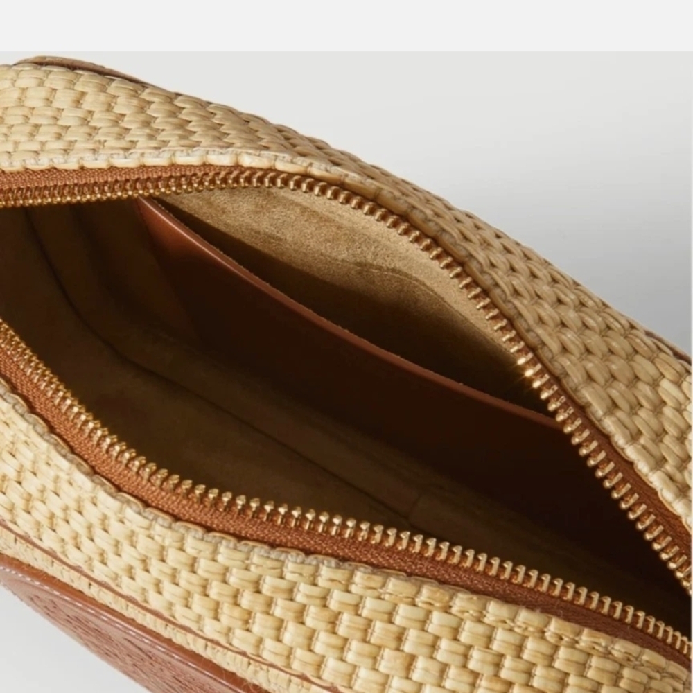 Veronica Beard Raffia Click Crossbody NWT - Picture 5 of 12